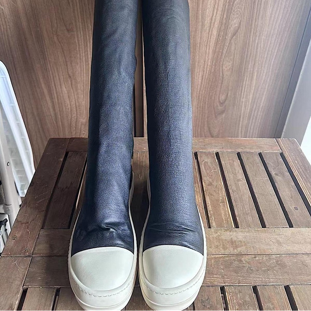 RICK OWENS Black Stocking Boots